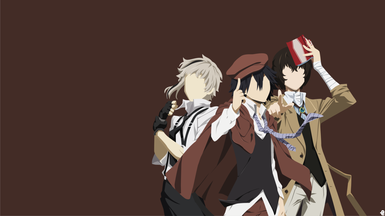 bungoustraydogs,animeboys,dazaiosamu,nakajimaatsushi,ranpoedogawa