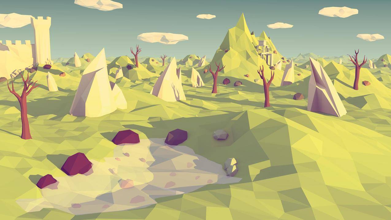 polygonart,景观,小品