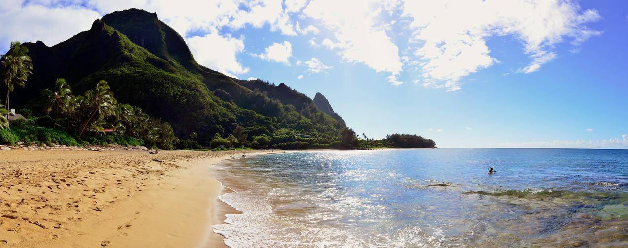 景观,自然,夏威夷,岛屿,海滩