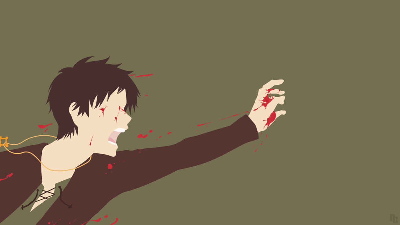 动画,ShingekinoKyojin,ErenJeager,极简主义