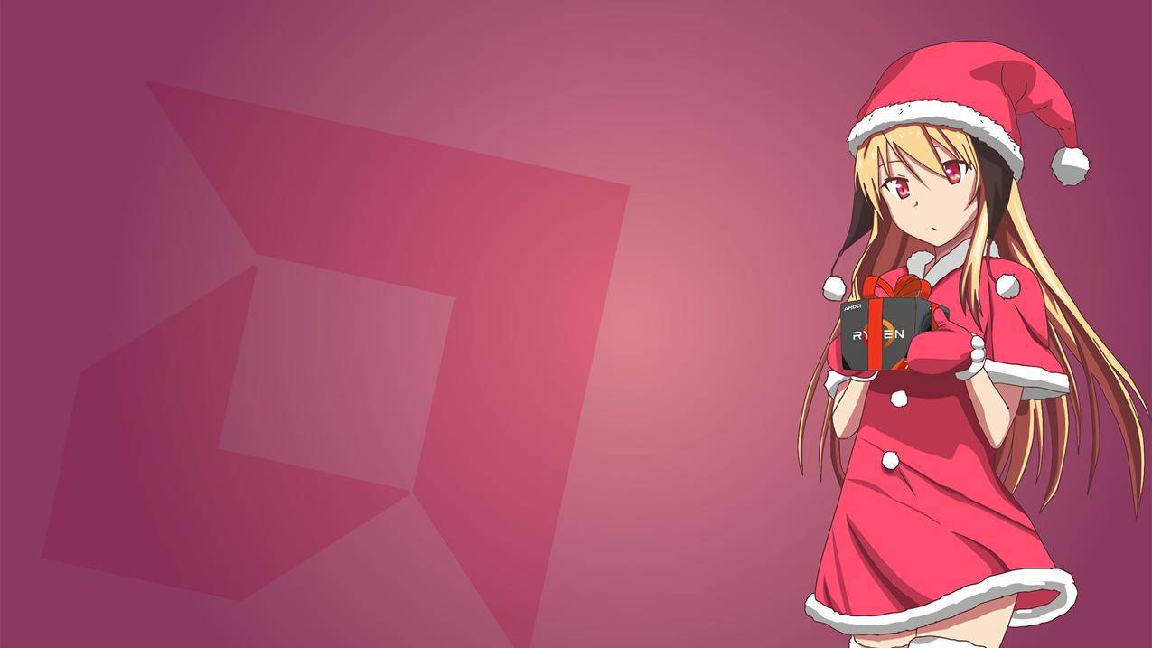 动画,AMD,圣诞节,礼物,CPU,硬件,动画,Santahats,SakurasounoPetnaKanojo