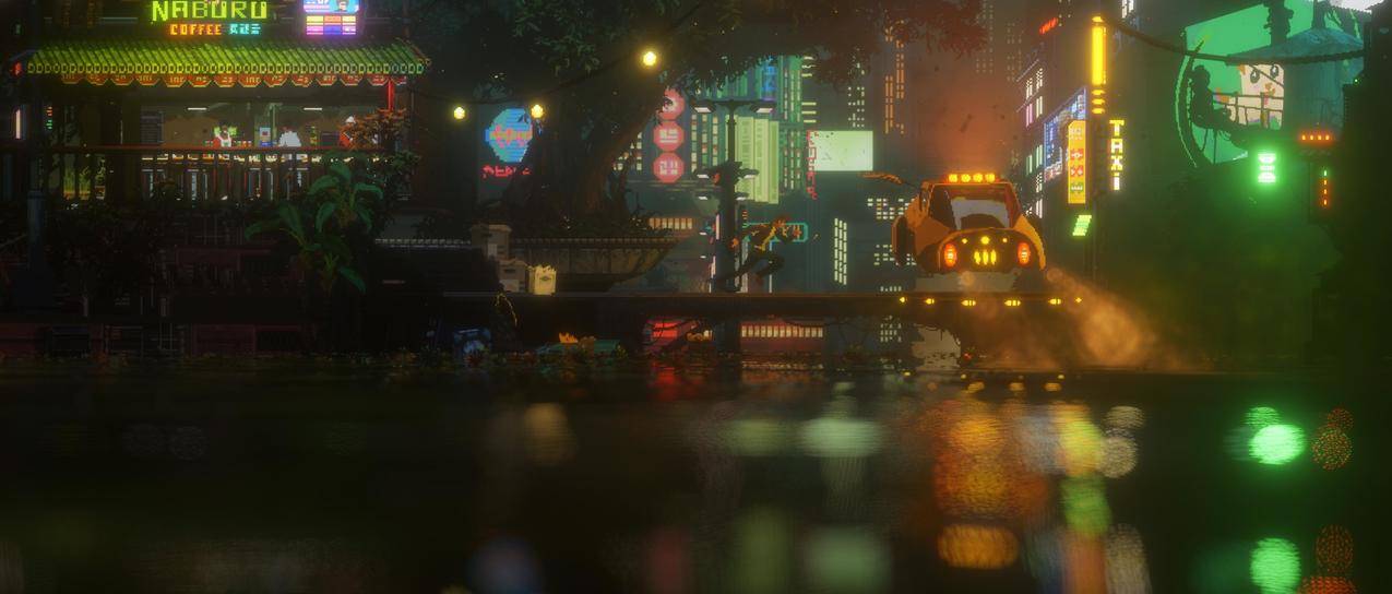 赛博朋克,视频游戏,皮克斯艺术,TheLastNight