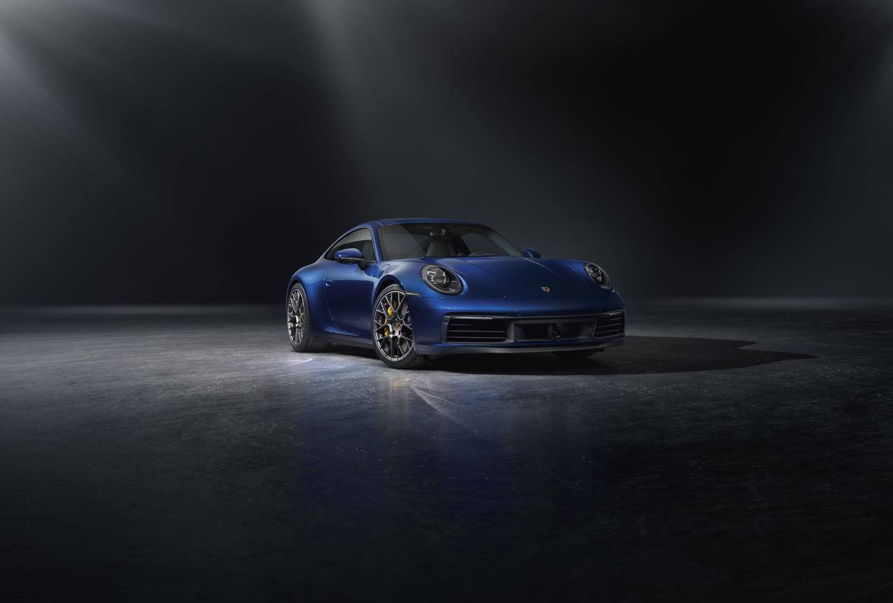 保时捷911,跑车,保时捷,汽车,bluecars,车辆,frontangleview