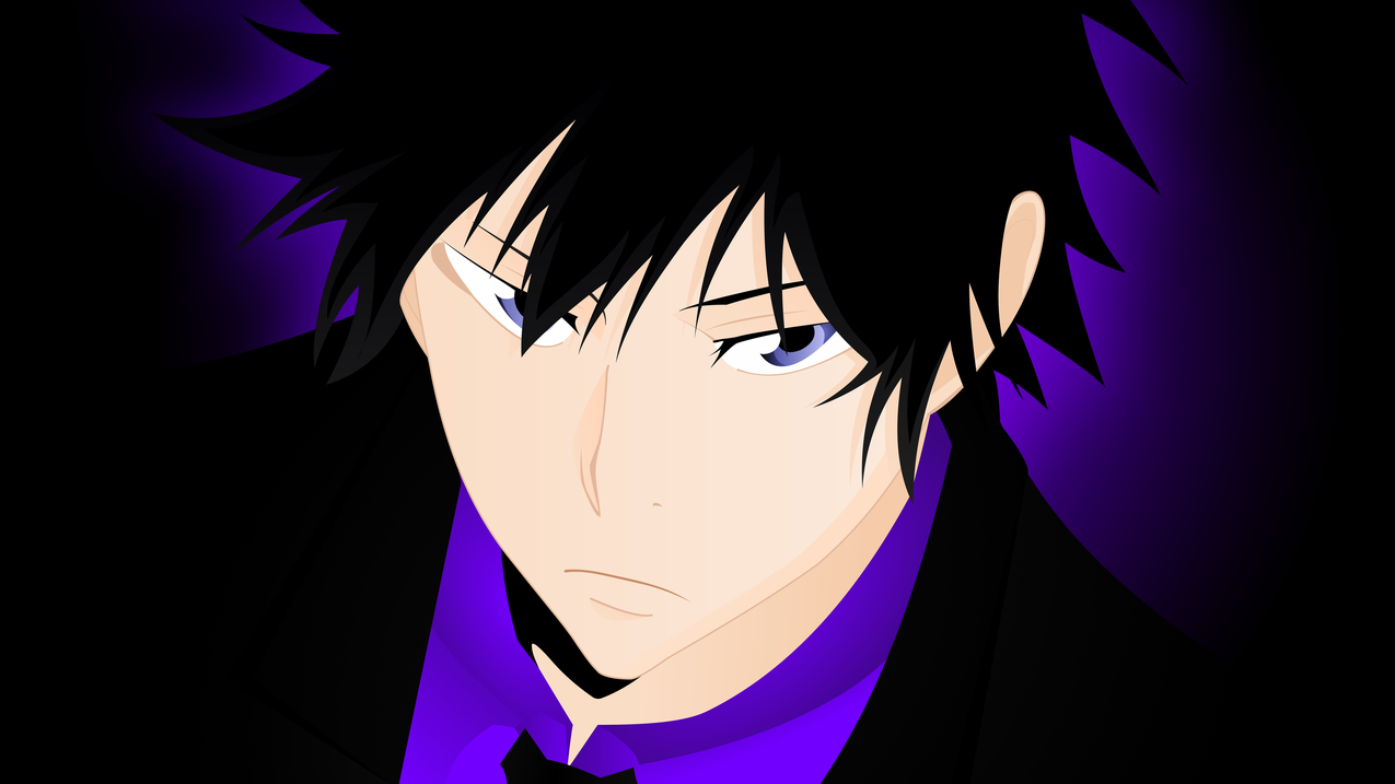 darkhair,Hibari,Kyoya,Katekyo,Hitman,Reborn,动漫,动画片,purplebackground