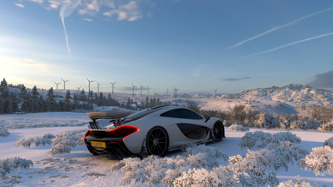 极限竞速,ForzaHorizo​​n4,视频游戏,汽车,车辆,雪,屏幕截图,迈凯轮