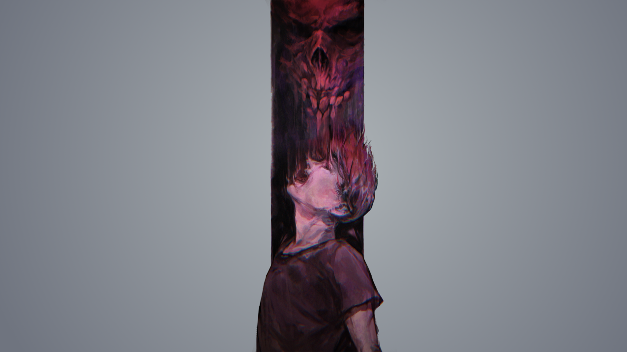 男人,digitalart,艺术品,头骨