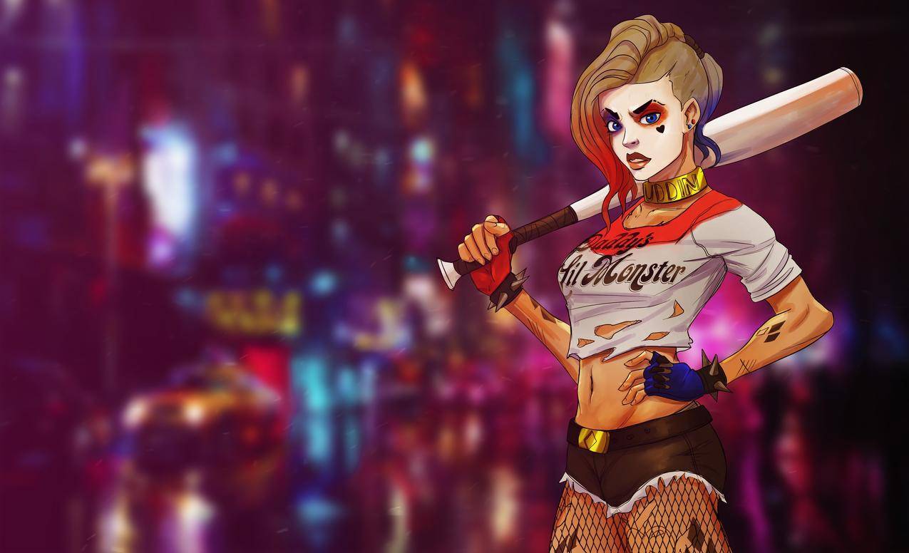 哈雷奎恩,comicart,DCComics,棒球