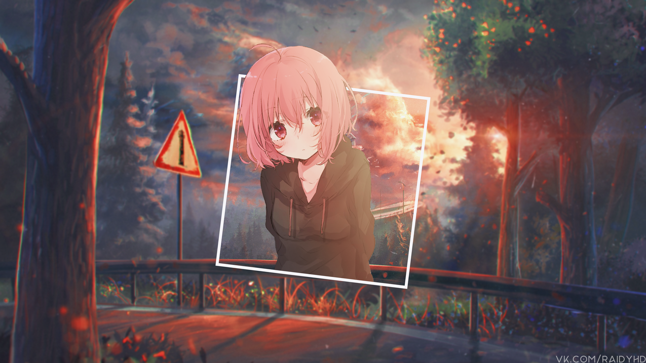 动漫,animegirls,子母画面