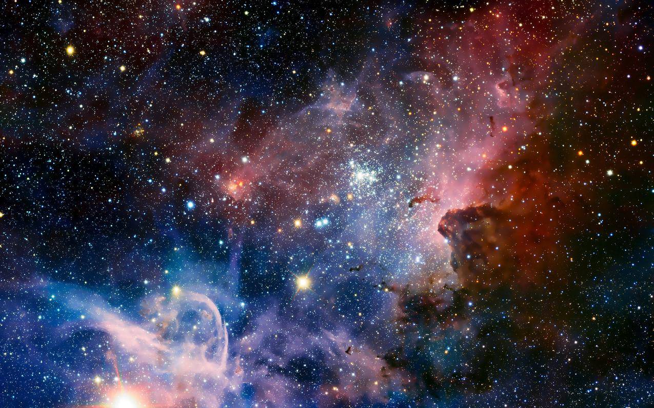 自然,景观,空间,星云,宇宙,无穷大,阿尔玛天文台,智利,长曝光