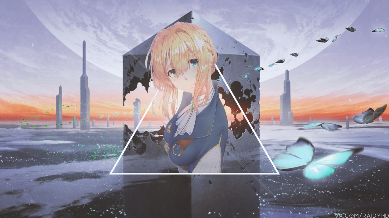 animegirls,子母画面,动画,VioletEvergarden