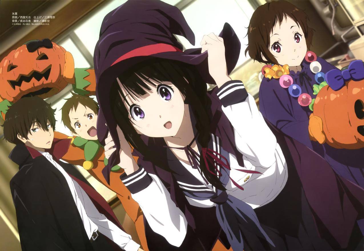 小屋,动漫,ChitandaEru,FukubeSatoshi,IbaraMayaka,OrekiHoutarou,动漫男孩,动漫