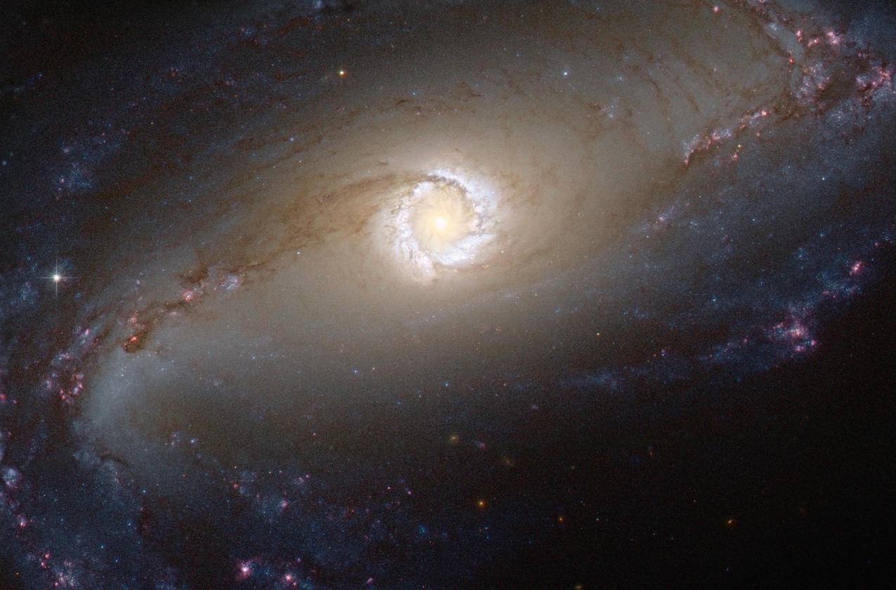 barredspiralgalaxy,NGC1097,空间,星系,美国宇航局,恒星