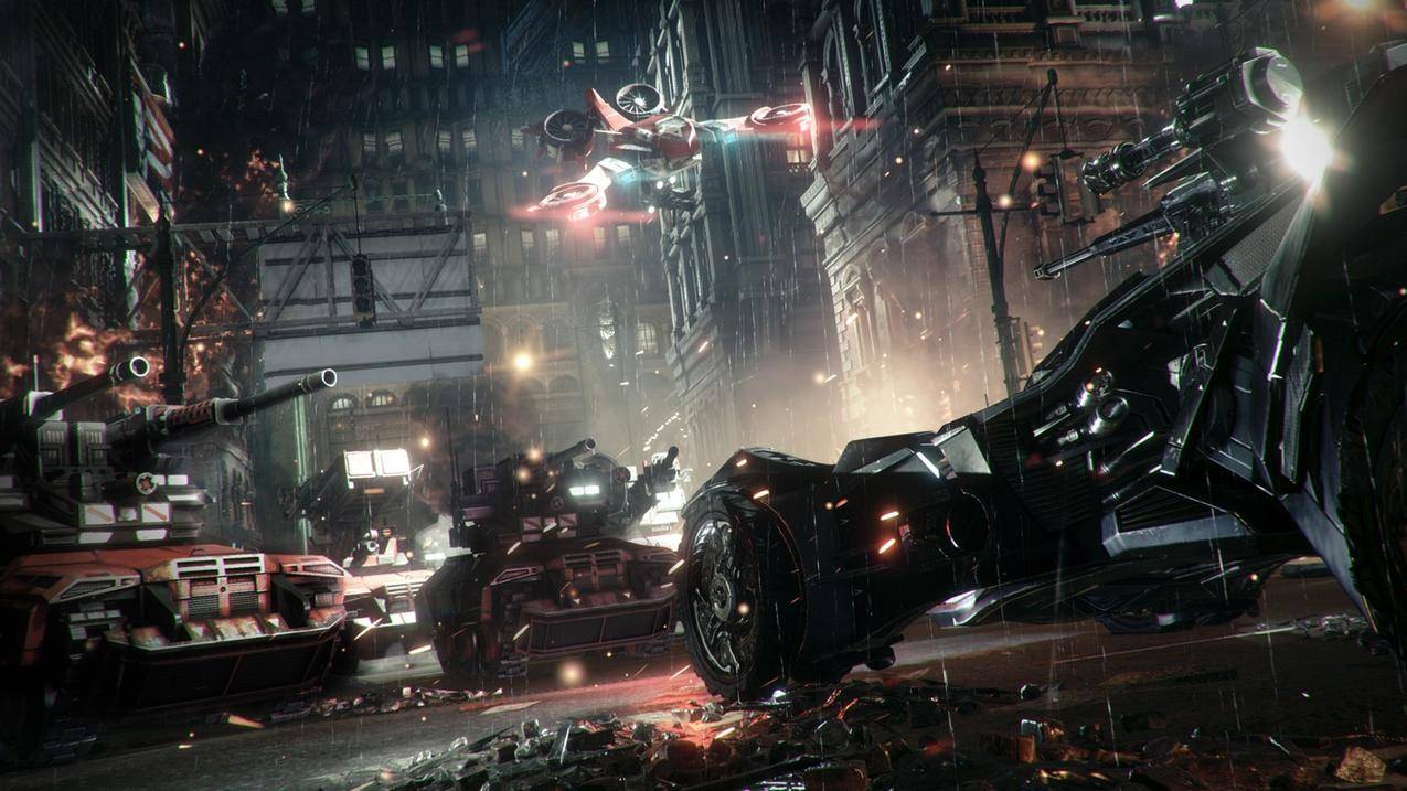 蝙蝠侠,阿克汉奈特,摇滚乐工作室,蝙蝠侠,GothamCity,视频游戏,Batmobile