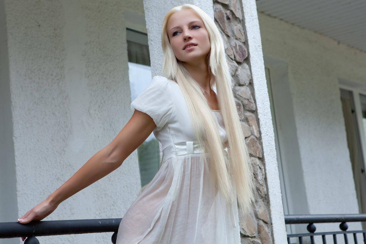 金发女郎,AlyshaA,长毛,模特,衣服,穿穿衣服