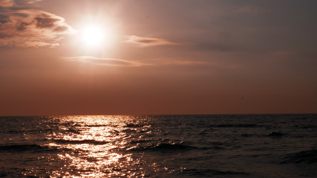 波兰,大自然,云朵,大海,BalticSea,海浪,Sun