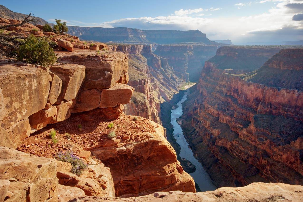 美国,GrandCanyon,河流,自然,山脉,景观,岩石