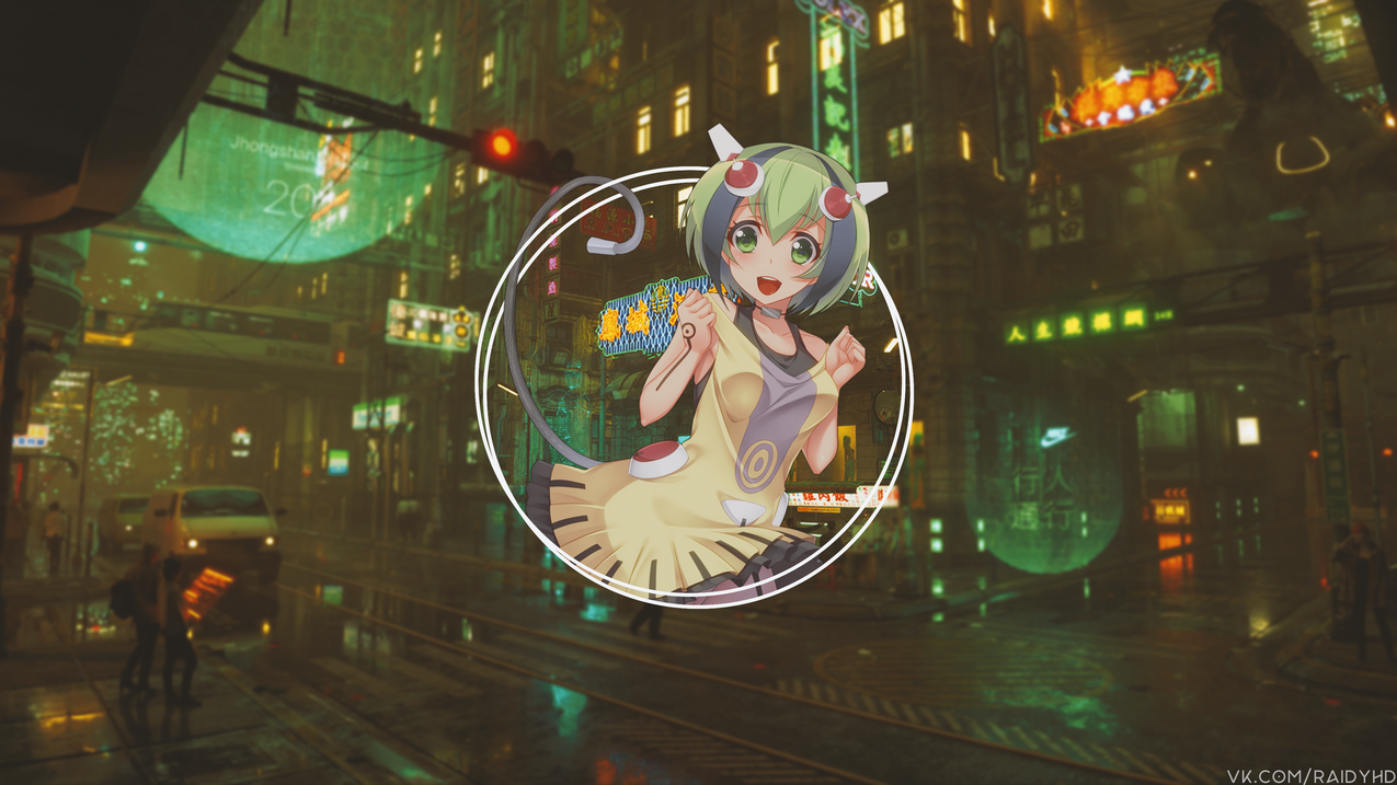 greeneyes,greenhair,动漫,animegirls,子母画面