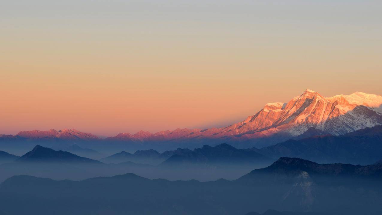 山,森林,雪,岩石