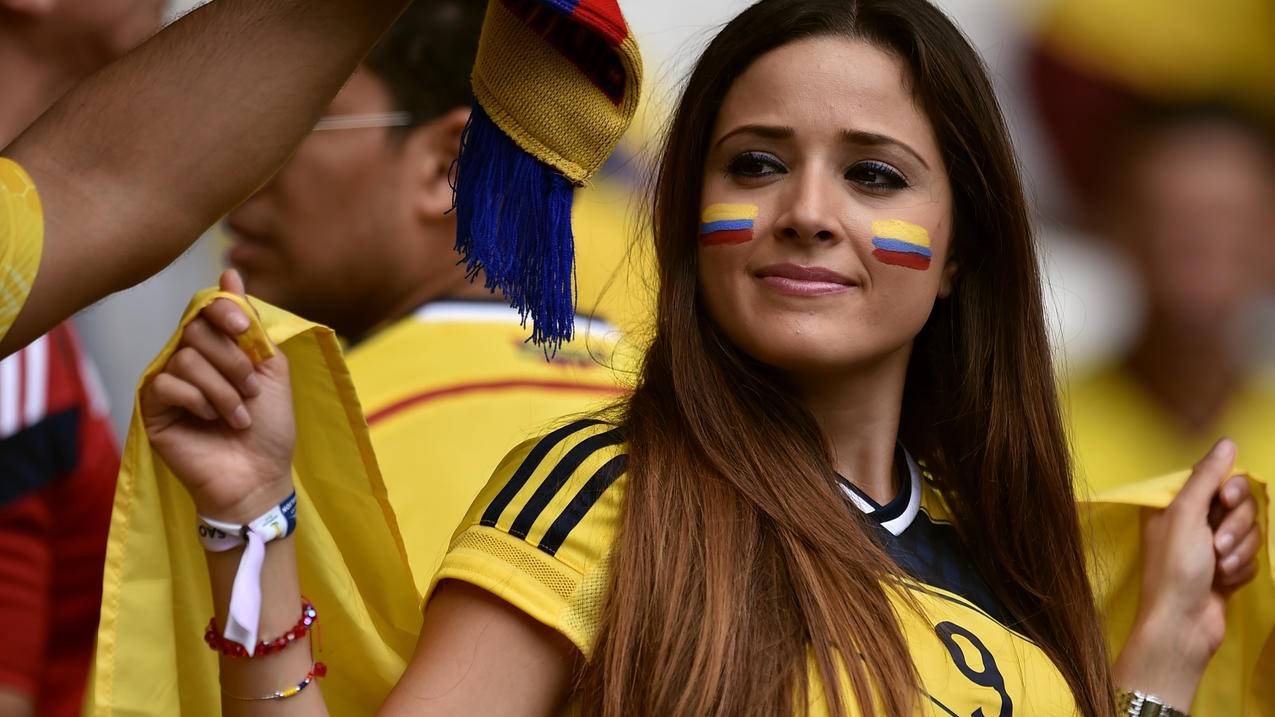拉丁美洲美女,哥伦比亚人,FIFAWorldCup