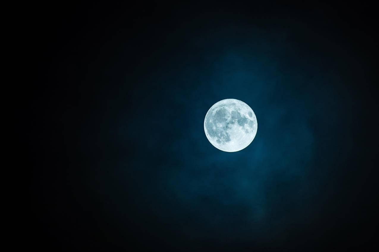 天空,月亮4k图片