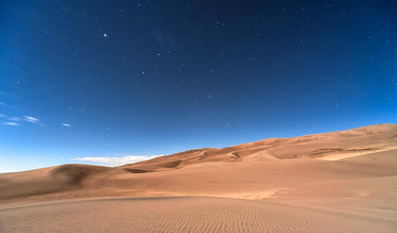 沙漠里的沙子6k风景图片