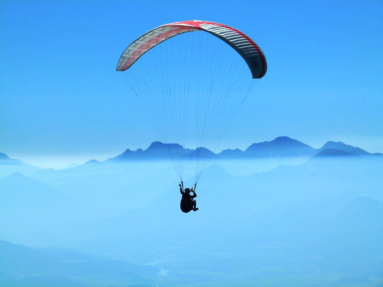 滑翔伞运动高清图片