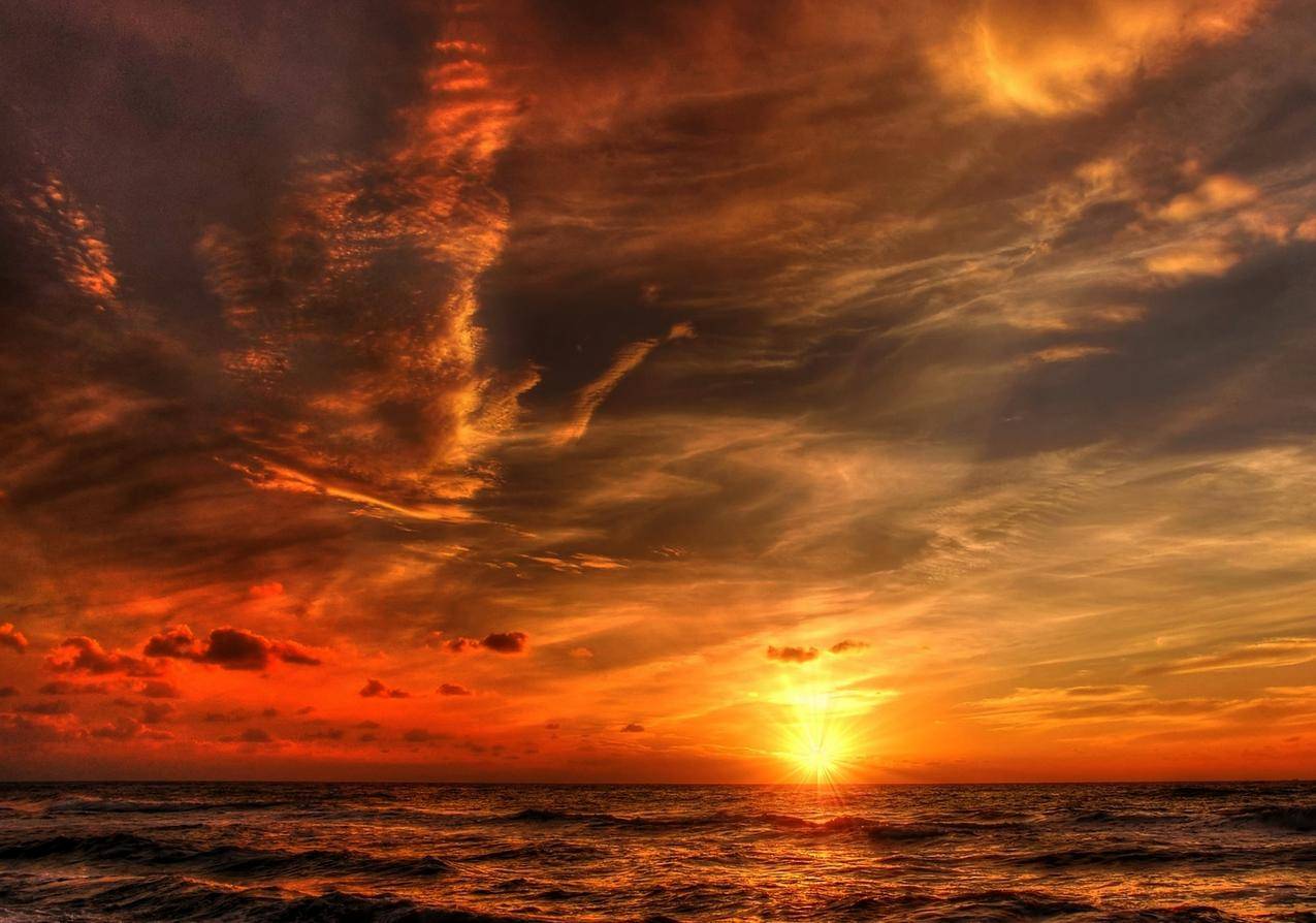 海洋,黎明,风景,大自然cc0可商用高清图片
