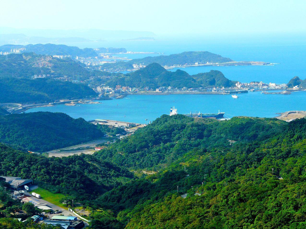 台湾台北海湾岛屿风景图片