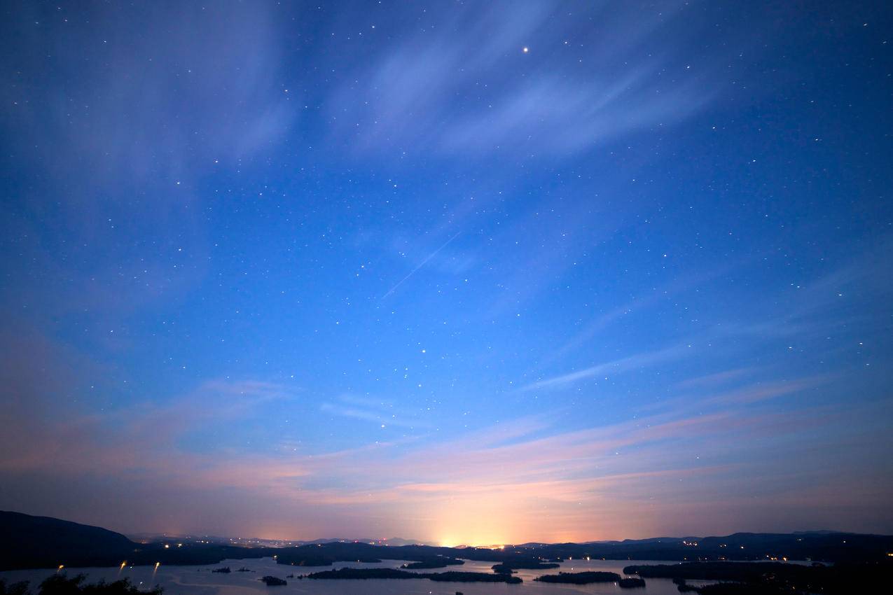 天空,日落,星星cc0可商用图片