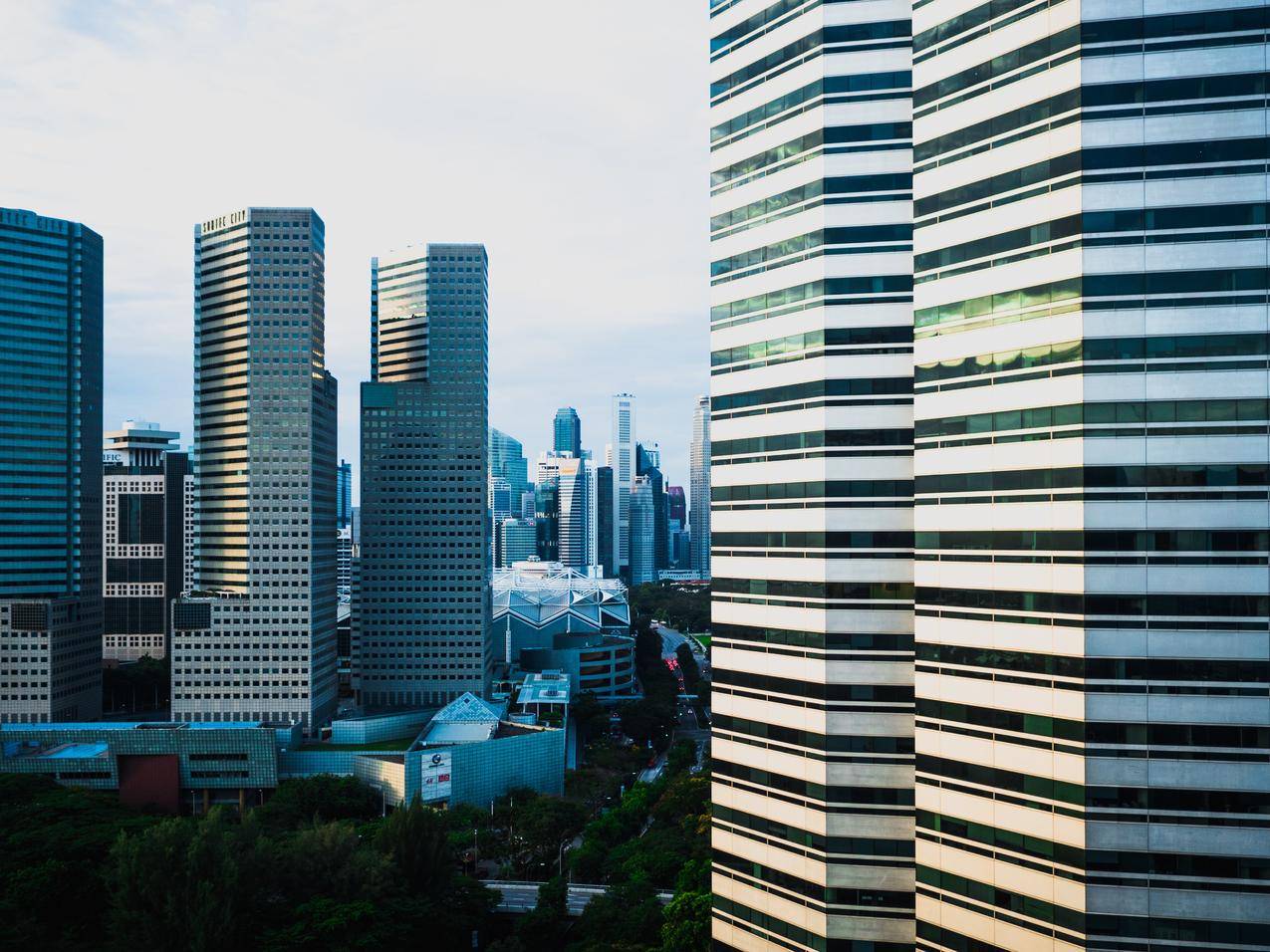 新加坡摩天楼摄影