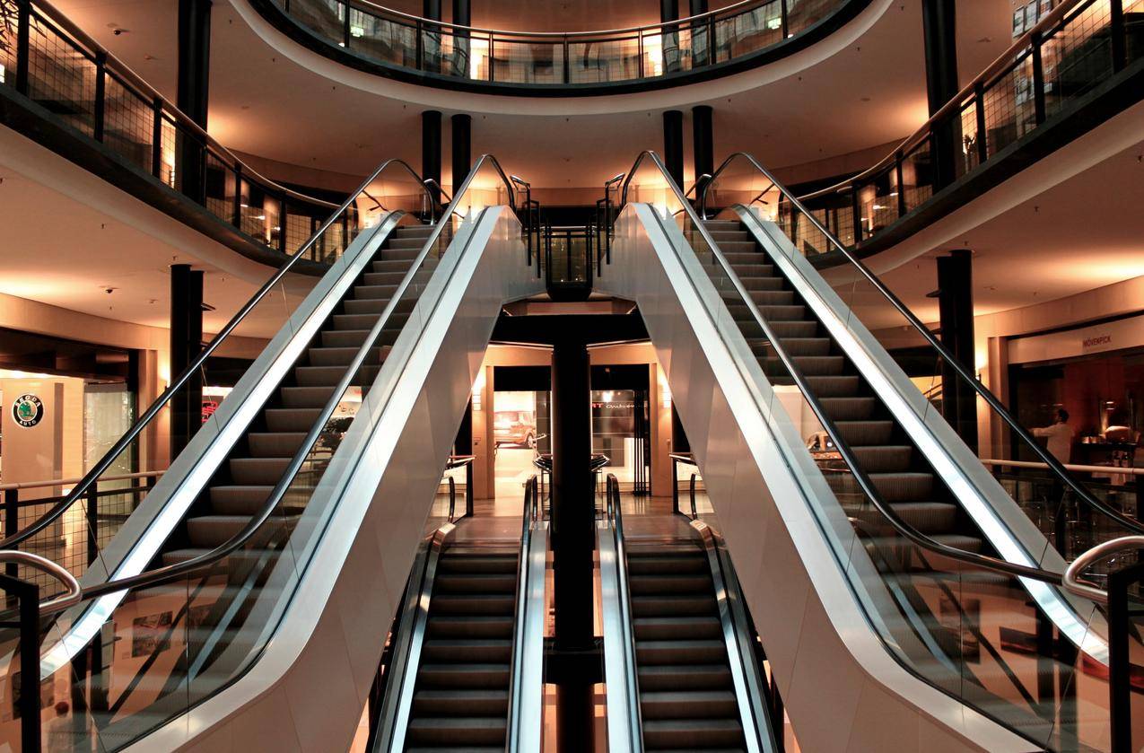 大厦,自动扶梯,购物中心,购物中心cc0可商用高清图片