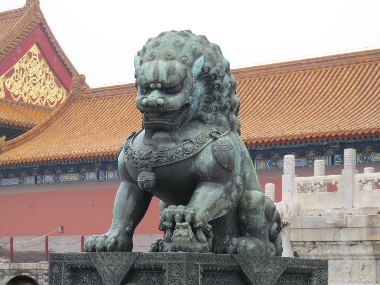 紫禁城的石狮子高清图片