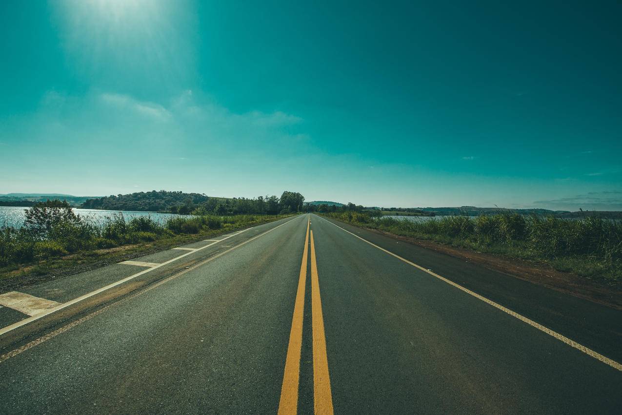 cc0可商用道路照片,风景,天空,树木