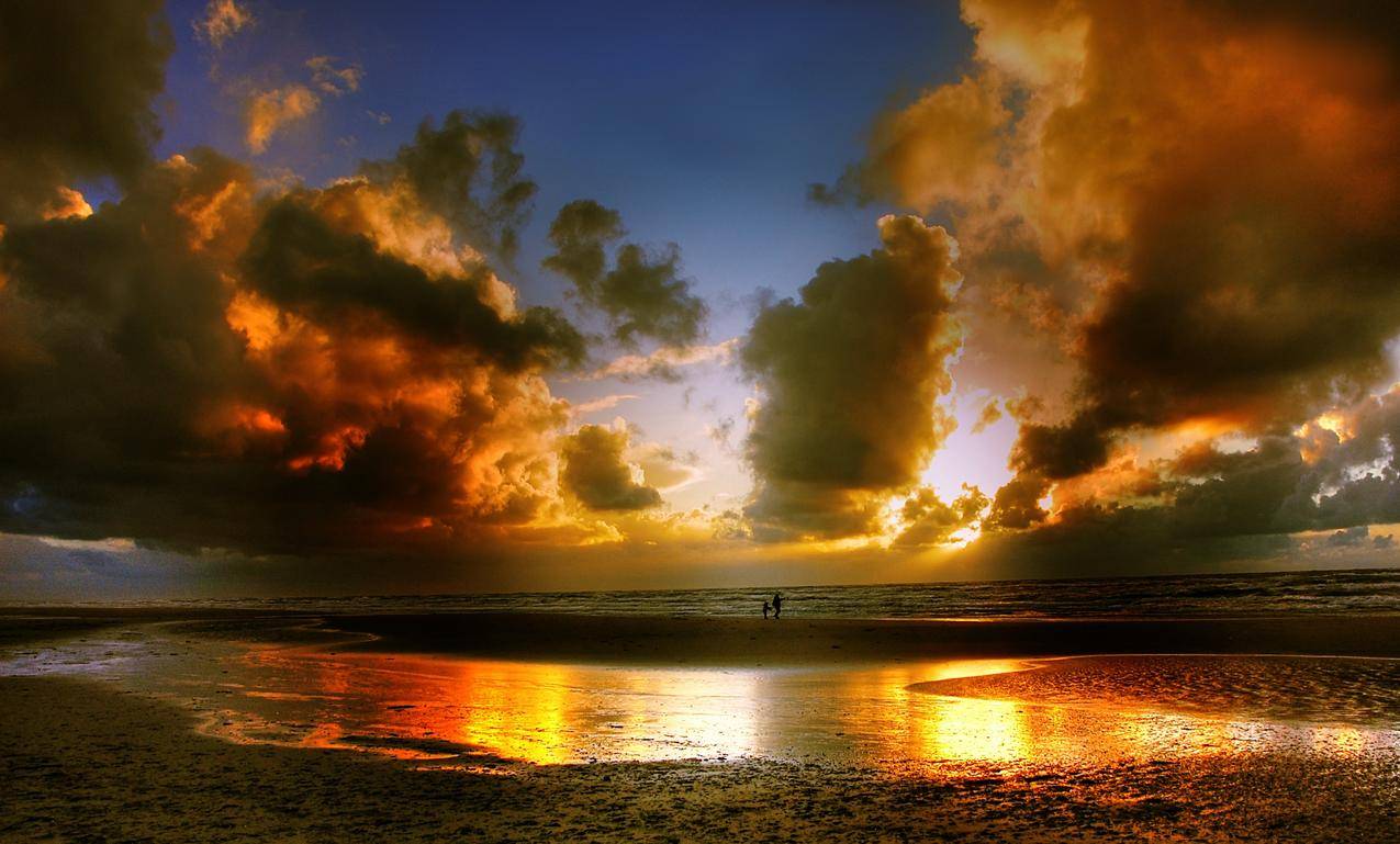 海洋,黎明,风景,天空cc0可商用图片