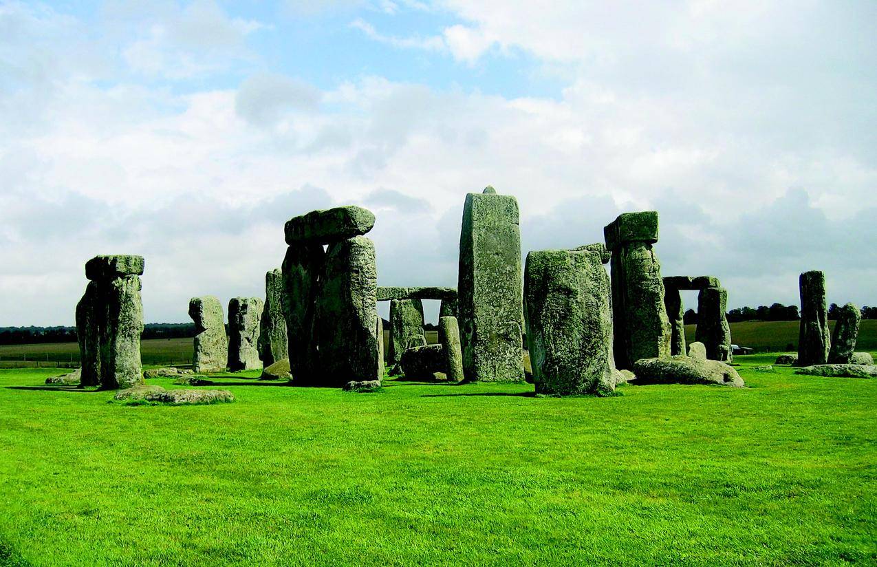 英国巨石阵的高清图片