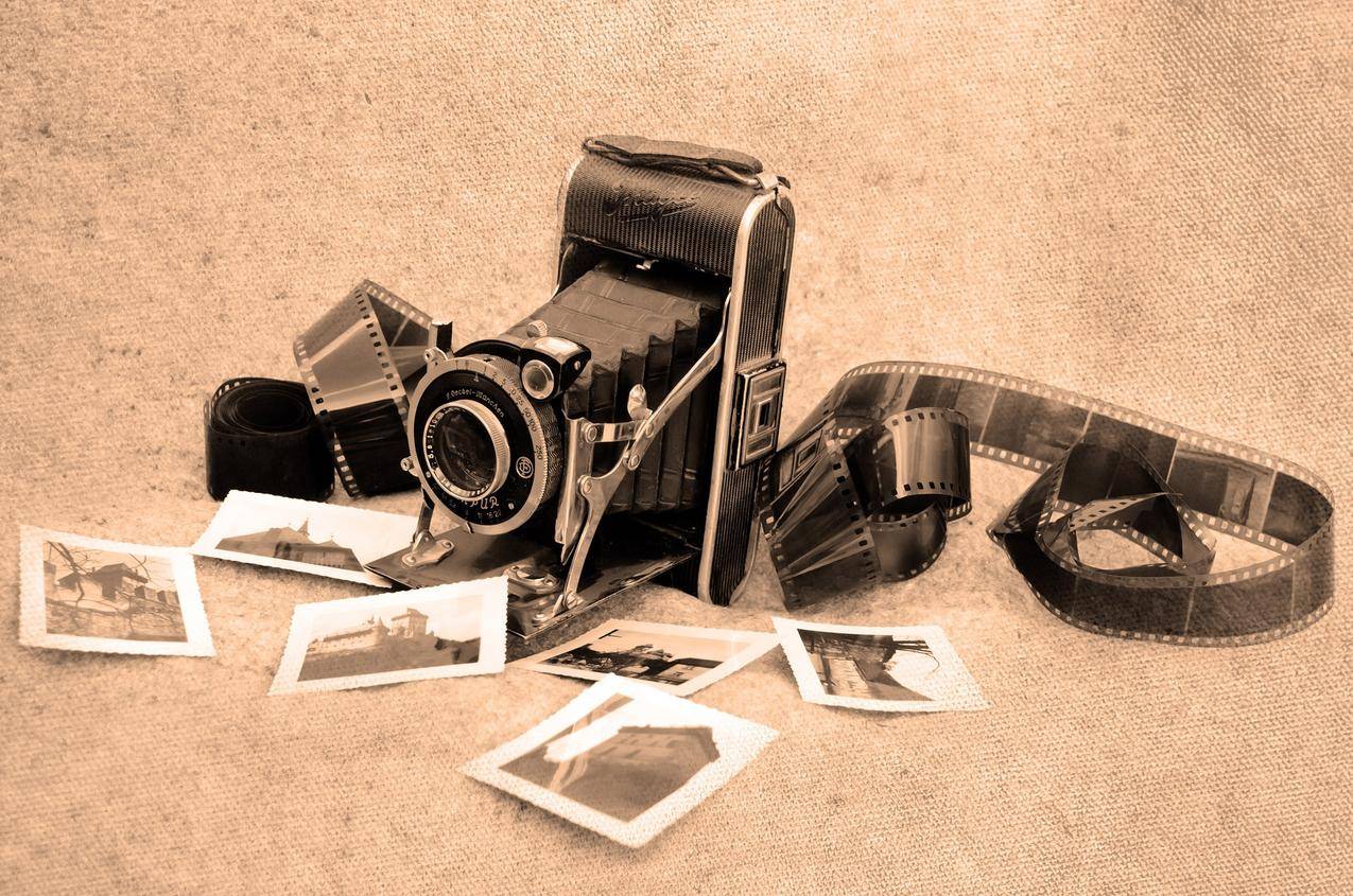 古典照相机,交卷,老照片图片
