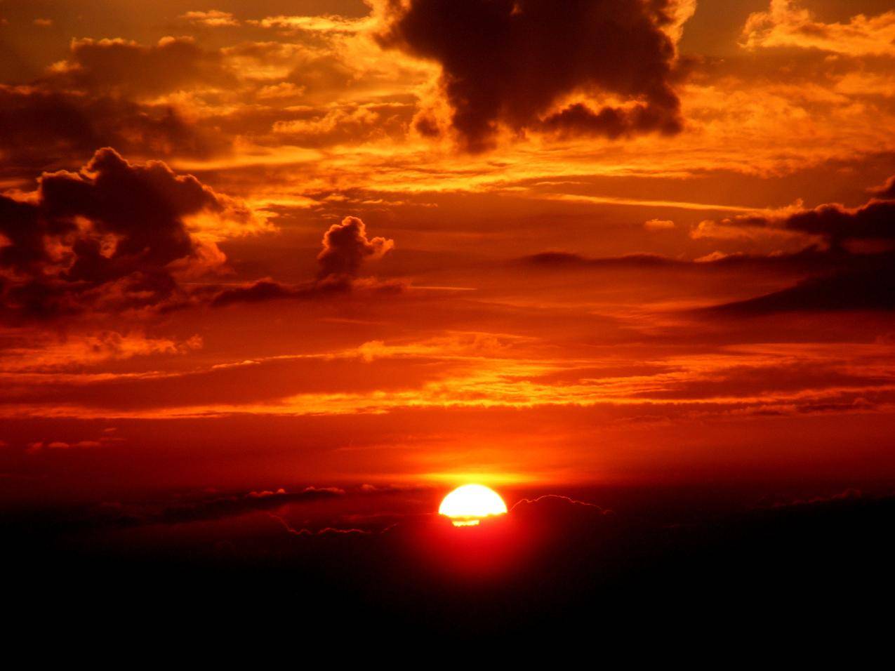 自然,天空,日落,红色的cc0可商用图片