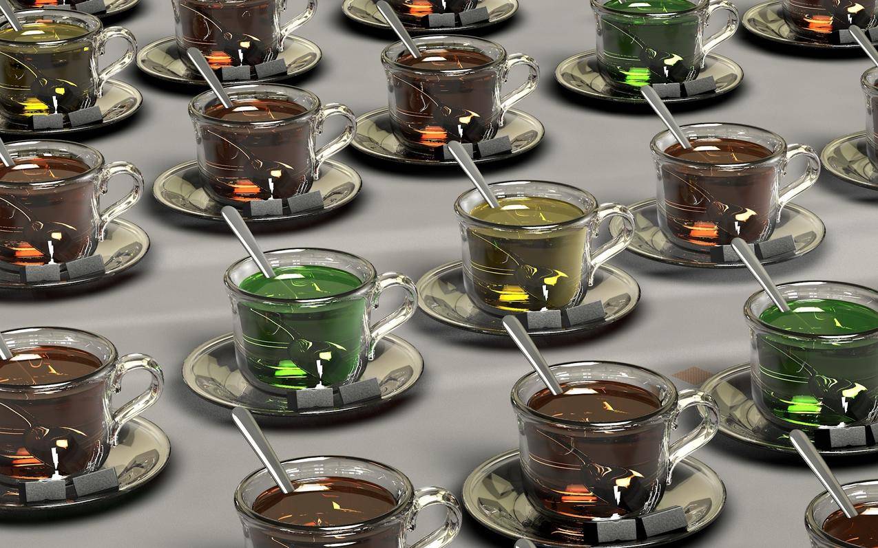 透明玻璃茶杯巧克力饮料
