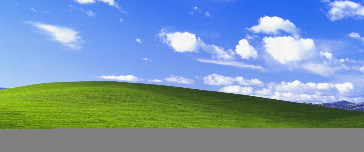 Bliss,Windows,XP,经典蓝天白云绿草地3440x1440高清壁纸