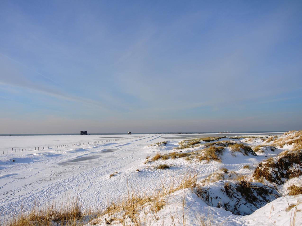 冬天北海海岸高清图片