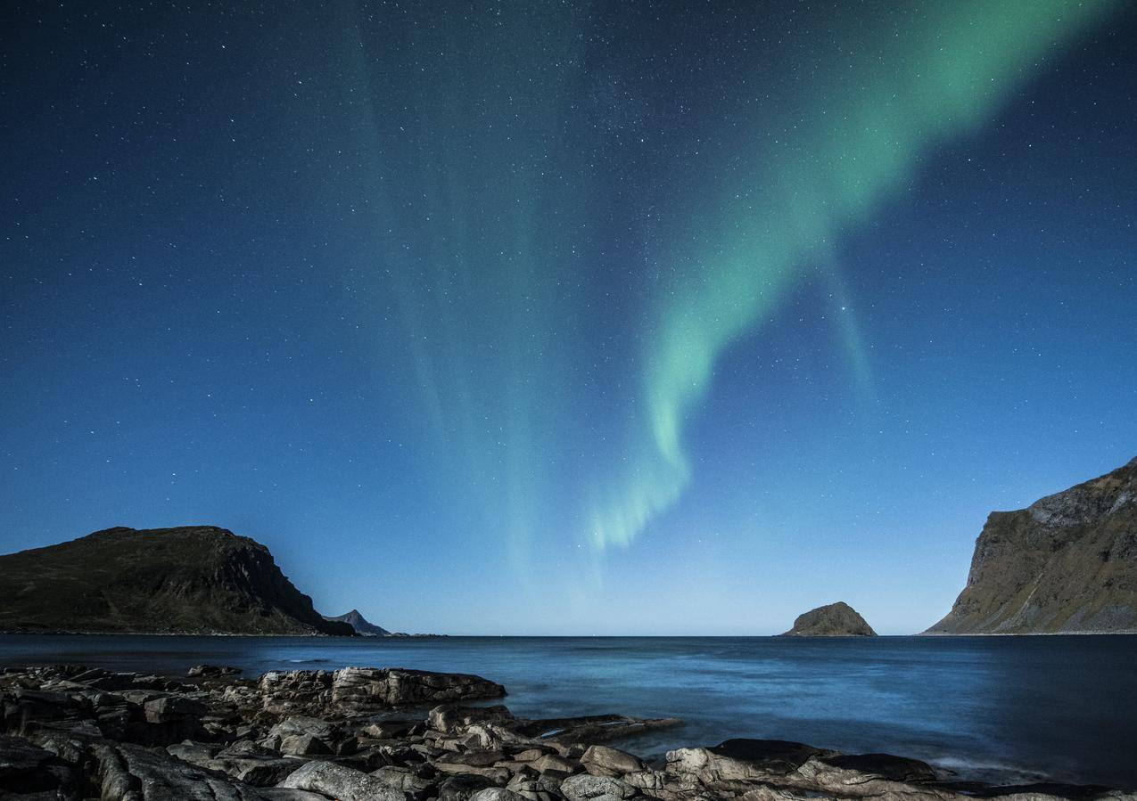 cc0可商用的夜间照片,挪威,北极光,北极光