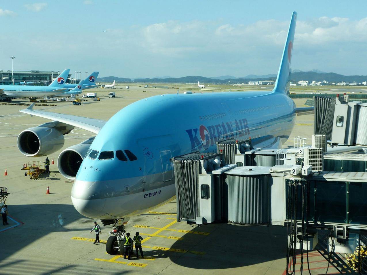 韩国航空,机场,客运飞机图片