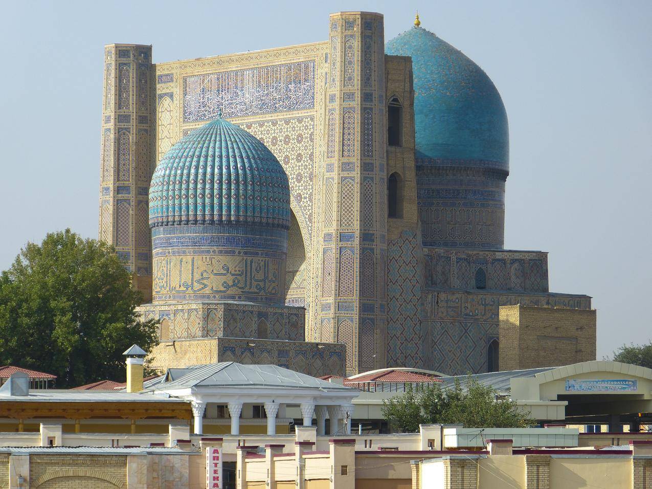 乌兹别克斯坦撒马尔罕的清真寺