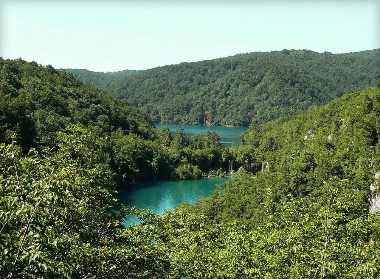 青山绿水克罗地亚十六湖国家公园风景图片