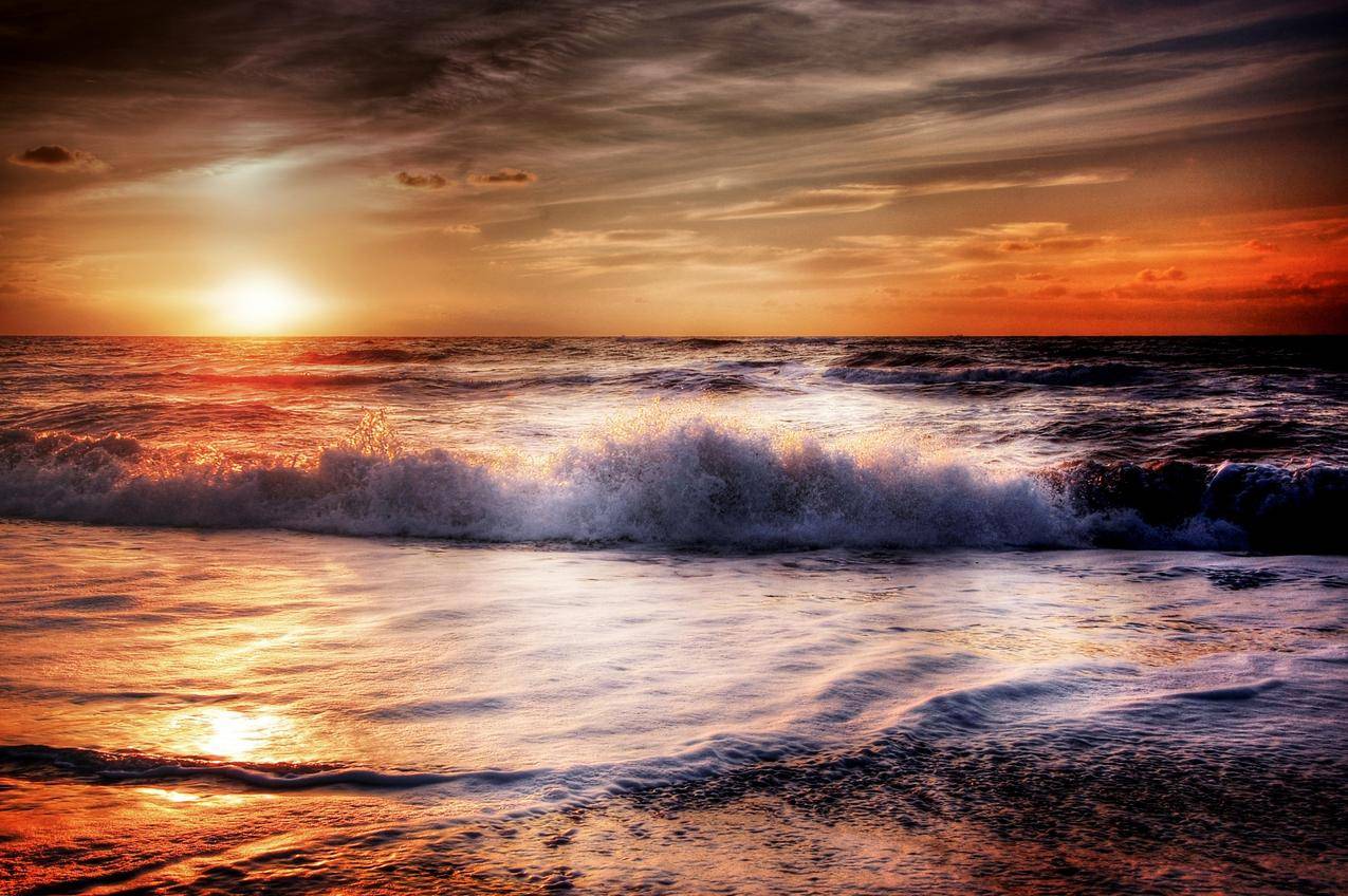 海洋,黎明,自然,天空cc0可商用高清图片