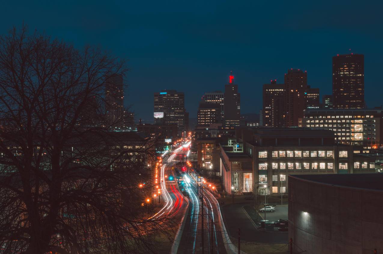 城市夜景图片