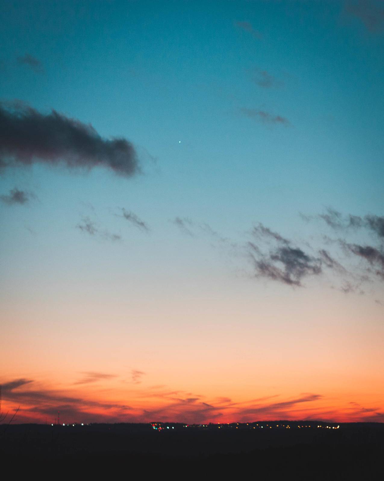 黎明的天空风景