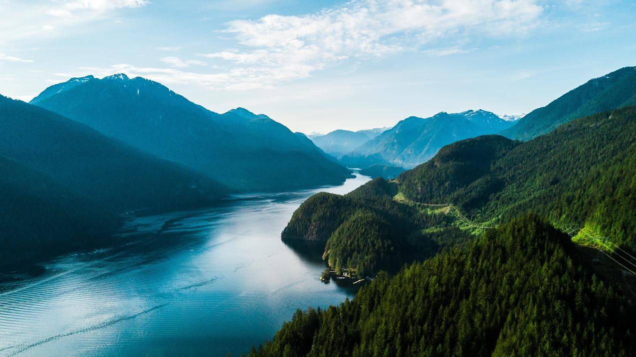 青山绿水风景高清图片