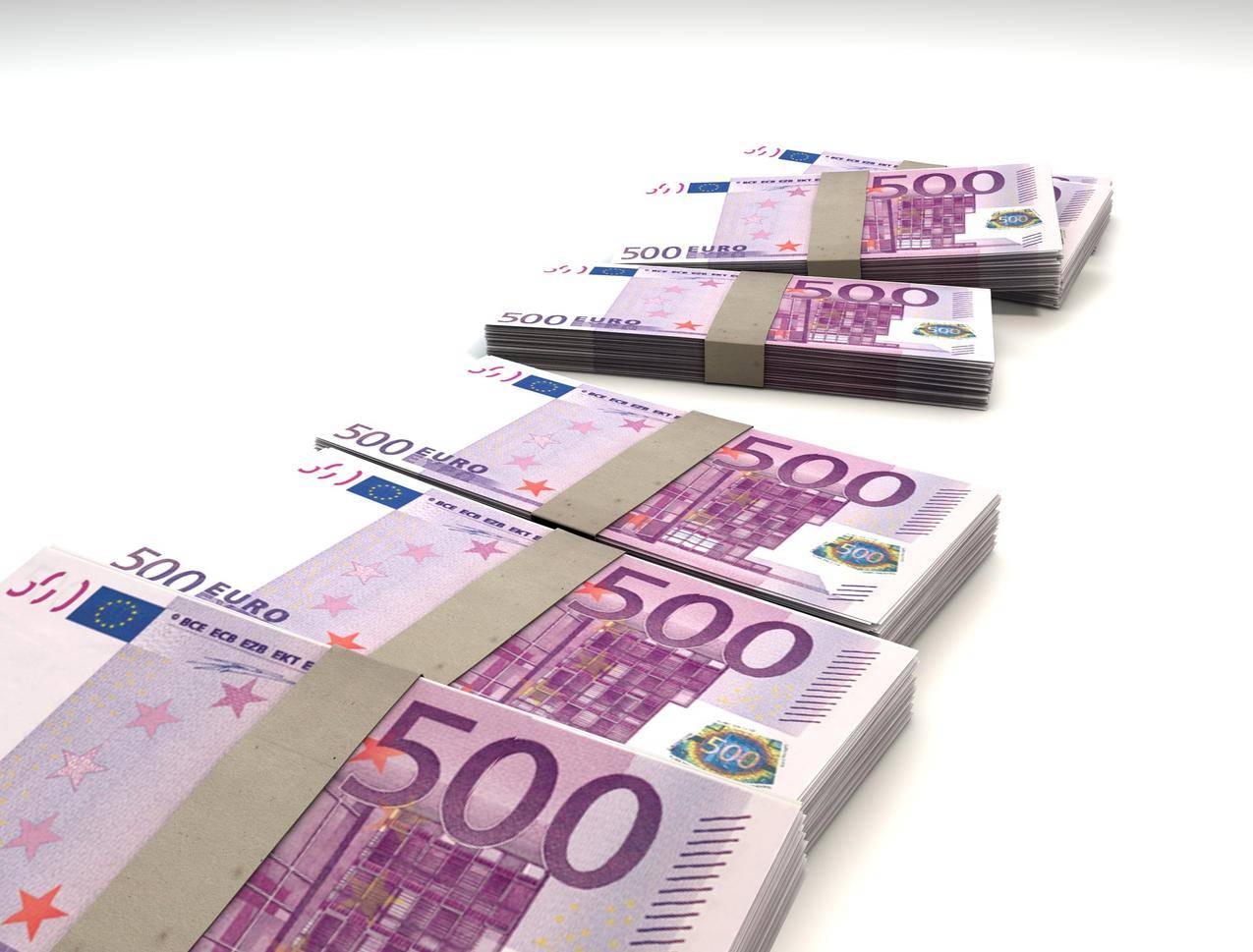 财经,纸币货币欧元图片