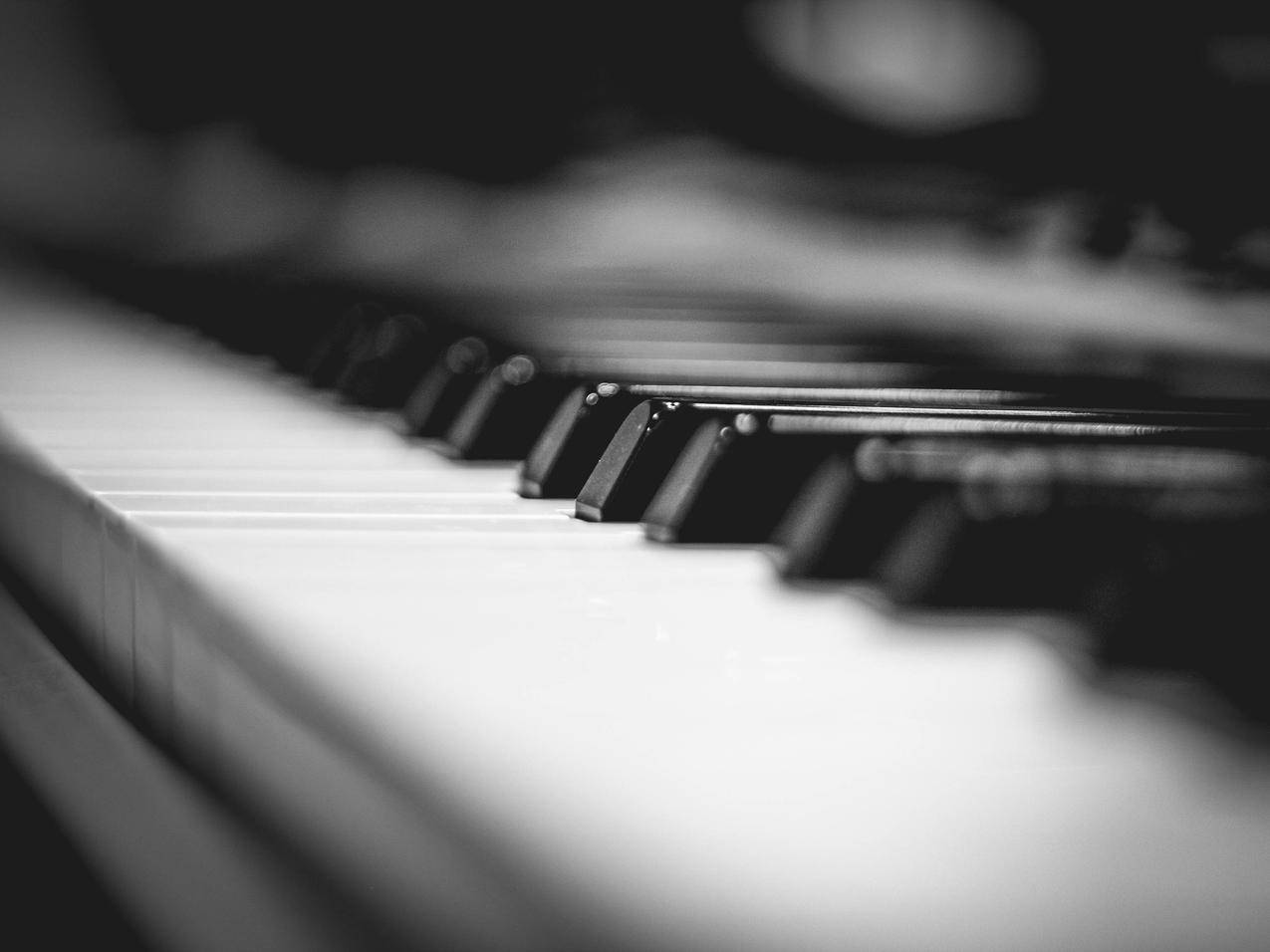 免费黑白照片,钢琴,键盘,乐器